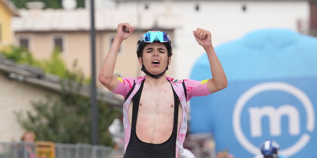 Jarno Widar wins Stage 6 of the Giro Next Gen 2024 www.gironextgen.it
