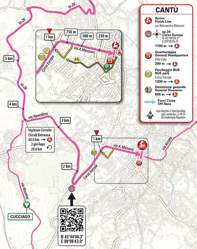 Arrivo/Finish Tappa 1 Giro Next Gen 2025