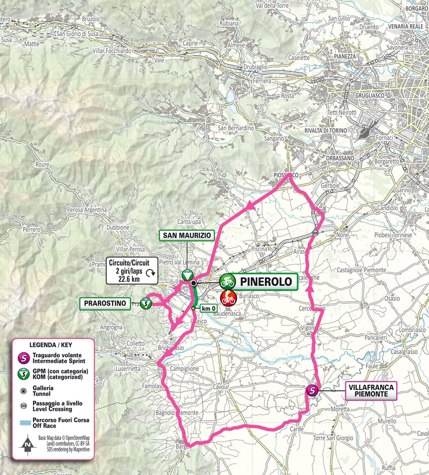 Planimetria/Map tappa 7 Giro Next Gen 2025