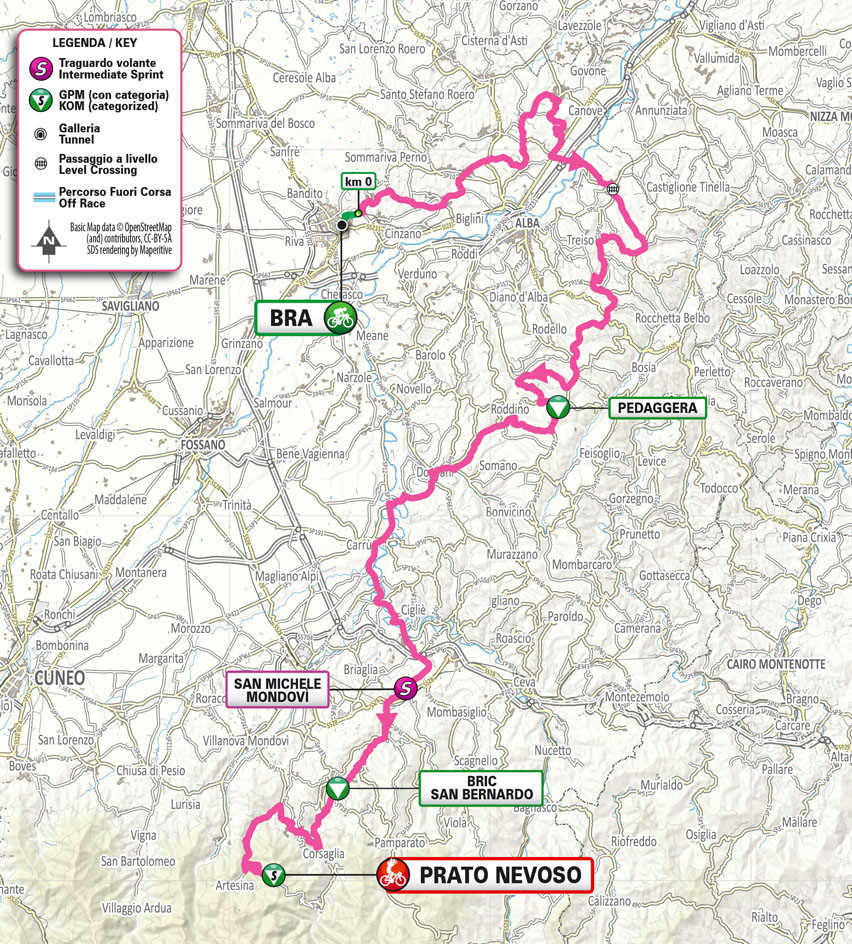 Planimetria/Map tappa 6 Giro Next Gen 2025