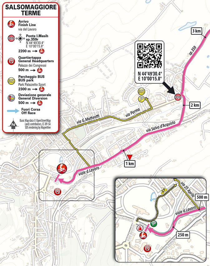 Arrivo/Finish Tappa 1 Giro Next Gen 2025