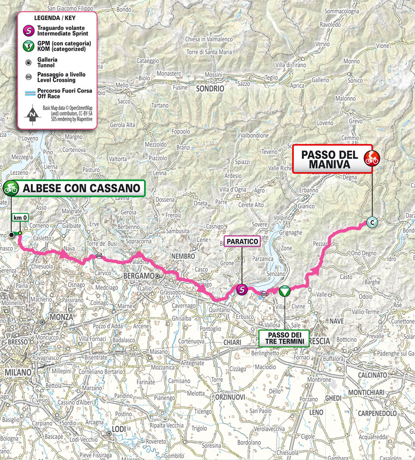 Planimetria/Map tappa 3 Giro Next Gen 2025